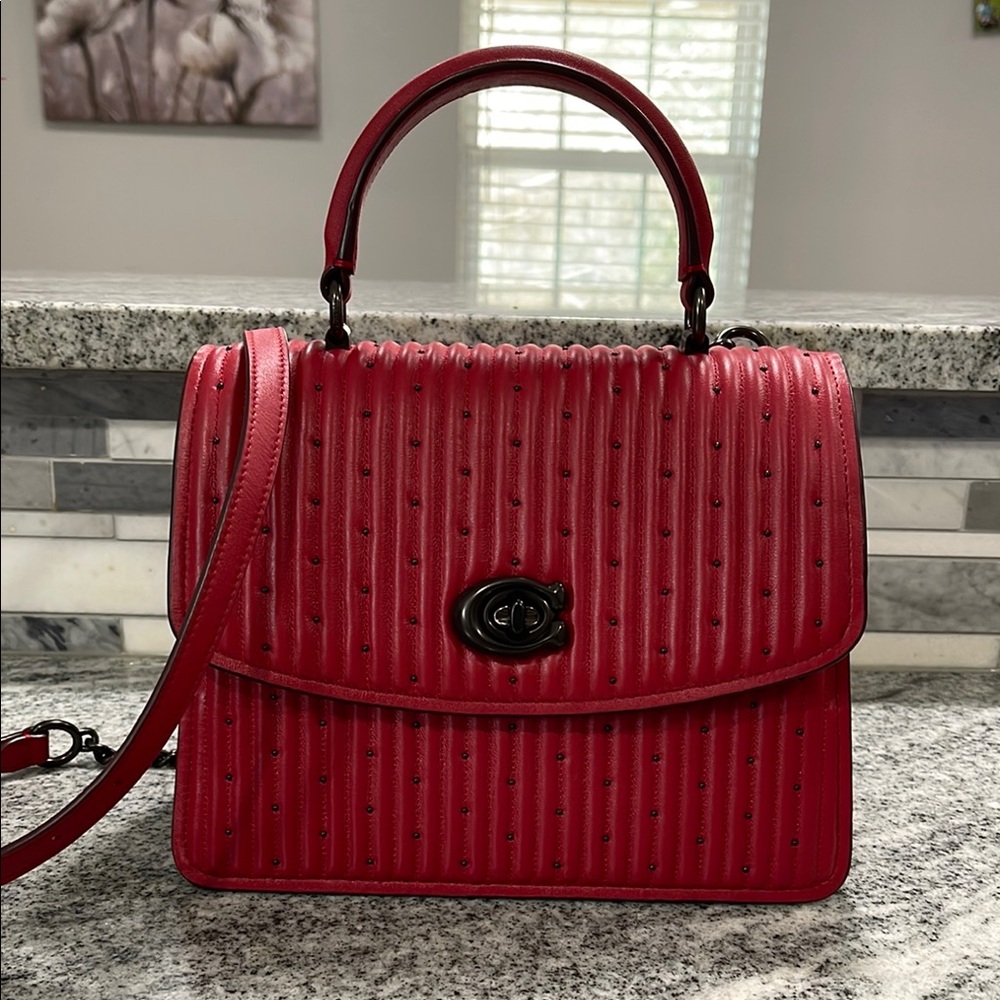 Coach Quilted Rivet Parker